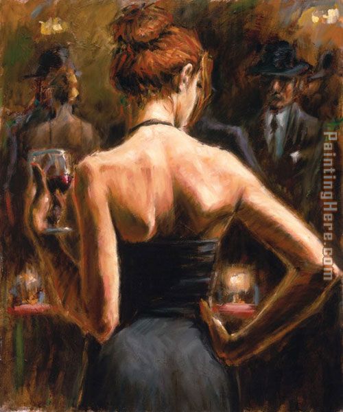 Girl with Red Hair painting - Fabian Perez Girl with Red Hair art painting